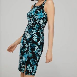 Plus size Floral Square Neck Mini Dress